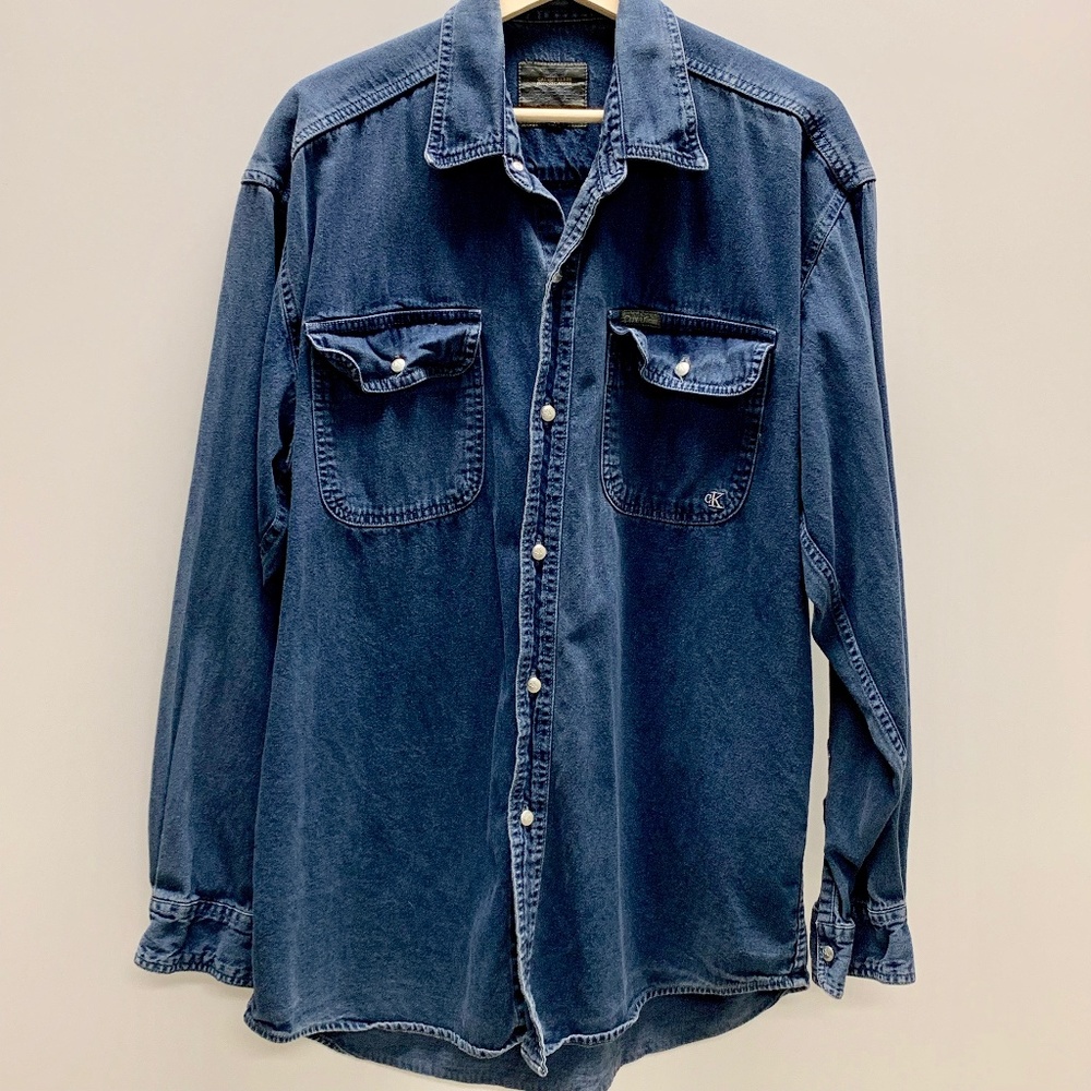 Calvin Klein Intoxication Shirt Jacket Denim